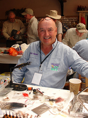 Chris Reeves Fly Dresser tying at The Irish Fly Fair 2023