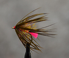 Fly Tied by Desmond Paul Fly Dresser tying at The Antrim Fly Fair 2022