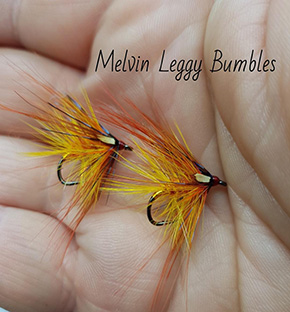 Melvin Leggy Bumbles By Jackie Mahon Fly Dresser tying at The Irish Fly Fair 2023