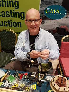 Kevin Sheridan Fly Dresser tying at The Irish Fly Fair 2023