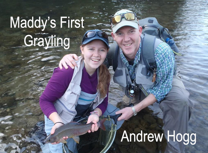 Andrew Hogg Grayling Fishing in Austria at The Irish Fly Fair