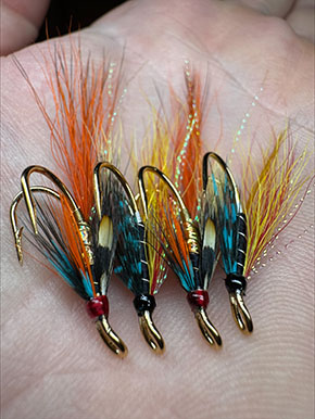 Flies byAndrew Laverty Fly Dresser tying at The Irish Fly Fair 2025