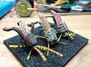 Flies by Ed Ford Fly Dresser tying at The Irish Fly Fair 2025