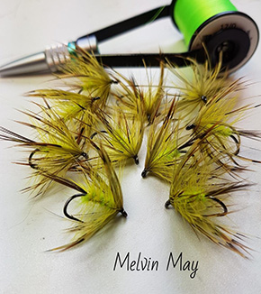 Melvin May By Jackie Mahon Fly Dresser tying at The Irish Fly Fair 2023