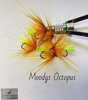 Moodys Octopus By Jackie Mahon Fly Dresser tying at The Irish Fly Fair 2023