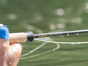 Jim Curry Guideline Fly Caster at The Irish Fly Fair 2025