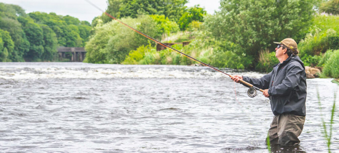 Jim Fearn Fly Casting at The Irish Fly Fair 2023