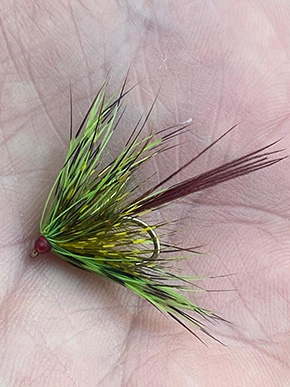 Flies by By Karl McMonagle Fly Dresser tying at The Irish Fly Fair 2025