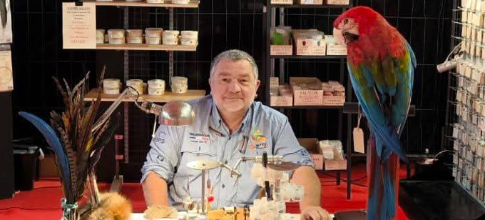 Laurent Vallée French Fly Dresser at The Irish Fly Fair 2025