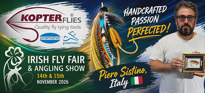 Piero Sistino Italian Fly Dresser at The Irish Fly Fair 2026