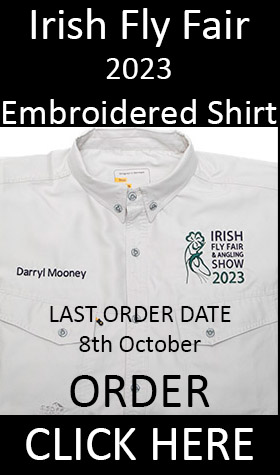 ORDER an Embroidered IRISH FLY FAIR 2023 Geoff Anderson polybrush shir