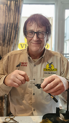 Dewi John Williams Wales Fly Dresser at The Irish Fly Fair 2023