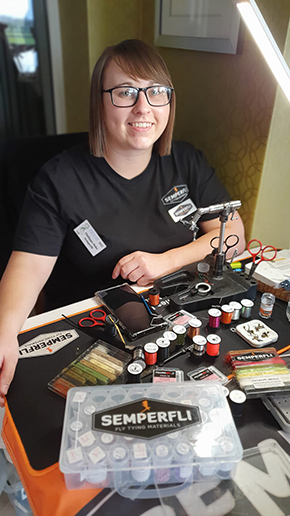 Phillippa Hake England - Fly Dresser at The Irish Fly Fair 2023