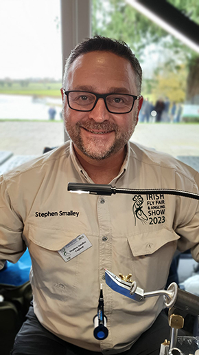 Stephen Smalley England Fly Dresser at The Irish Fly Fair 2023